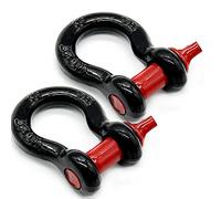 Eujgoov Grillete de Remolque de Alta Resistencia Gancho de Enganche de Remolque 8T, Tratamiento Térmico de Acero 45#, Accesorios para Vehículos Todoterreno con Fuerza de Tracción 8T, Pintura en