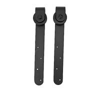 Eujgoov Herrajes para Puertas de Granero de Acero Al Carbono, Juego de Mini Rodillos de Madera Corredizos, Accesorios de Rieles de Soporte de Carga Silenciosos para Gabinete, Armario, Sala de Estar