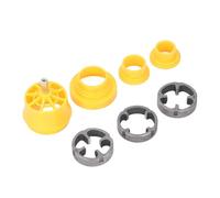 Eujgoov Herramienta para Hacer Roscas de PVC, Juego de Troqueles Redondos para Tubos de Acero de Aleación con Troqueles NPT de 1, 2 en 3, 4 en 1, Roscado sin Rebabas para Tuberías de Plástico,
