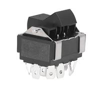 Eujgoov Interruptor de Balancín de 12 Pines 25A 250V Control de Transferencia de Potencia con Material PA66 de Latón para Equipos de Máquina Electrodomésticos