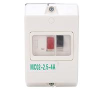 Eujgoov Interruptor de Protección del Motor IP55 4A 220V 380V Caja Aislada | Disyuntor, Carcasa de ABS, IP55, Control de Sobrecarga, Compatibilidad con Motor Eléctrico de 220V 380V