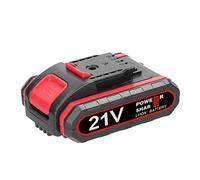 Eujgoov Juego de Adaptador y Batería de Litio Recargable de 21 V, Herramienta Eléctrica Inalámbrica de Repuesto para Mini Motosierra, Portátil de Mano de 1300 MAh con Múltiples Protecciones