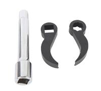 Eujgoov Juego de Adaptadores de Llave de Palanca, Kit de Herramientas de Palanca de 3 Piezas para Extracción de Medio Eje con Varilla de Extensión, Acero Al Cromo Vanadio Tratado Térmicamente para