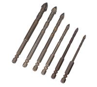 Eujgoov Juego de Brocas Excéntricas, con Punta de Carburo para Mampostería, 6 Piezas para Madera, Plástico y Concreto