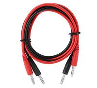 Eujgoov Juego de Cables de Prueba de Conector Banana a Conector Banana, 2 uds., 4mm, Multímetro de 14AWG, Cables de Prueba para Pruebas Eléctricas o de Laboratorio