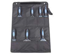 Eujgoov Juego de Espátulas de Masilla de Acero Inoxidable de 7 Piezas con Bolsa de Almacenamiento para Aplicar Yeso, Reparar Grietas y Quitar Papel Tapiz