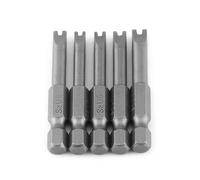 Eujgoov Juego de Puntas de Destornillador Magnético de Acero de Aleación S2, 5 uds., Vástago Hexagonal de 1/4 Pulgadas, Cabezal en Forma de U para Reparación Mecánica de Taladro