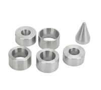 Eujgoov Juego de Troquelado Plegable, Acero Inoxidable con Centrado | Tamaños marcados de 0,70 a 1,60 pulgadas, alineación de anillos circulares integrada, fabricación de pernos y anillos de