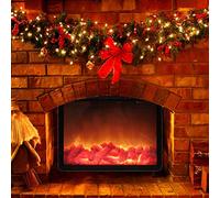 Eujgoov Lámparas LED de Llama Simulada Construcción de Luz de Plástico Uso Versátil de Suministro de Alimentación Dual para la Terraza de la Mesa de la Mesa Al Aire Libre con el Hogar Efecto de la