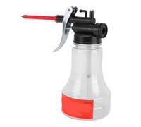 Eujgoov Lata de Aceite, Engrasador de Bomba Manual Pet Transparente de 350 Ml con Filtro y de Metal, para Lubricar Maquinaria, Bicicletas, Bisagras, Mantenimiento Mecánico del Hogar