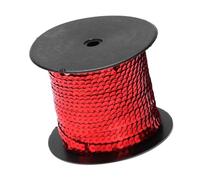 Eujgoov Línea de Lentejuelas, Cuerda de Accesorios Decorativas de Plástico, 100 Yardas de Lentejuelas Metálicas de 6 Mm para Manualidades y Proyectos de Ropa (100 yardas/rollo)