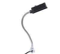 Eujgoov Luz de Máquina LED, Luz Blanca Superbrillante 10W 1500LM 6500K con Cuello de Cisne Flexible y Base Magnética, para Torno CNC, Taladradora, Banco de Trabajo, Fresadora (Enchufe de la UE)