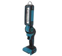 Eujgoov Luz de Trabajo LED Inalámbrica, 18 V, Funciona con Pilas, Cabezal Giratorio de Alta Resistencia, 90°, Ajustable, 500 Lm, 1000 Lm, Brillo con Gancho Telescópico para Proyectos de