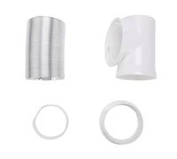 Eujgoov Manguera de Ventilación para Secadora de 4 Pulgadas Conector de Codo de Escape de 90 Grados Fácil de Instalar La Manguera de Escape para Secadora a Presión Se Adapta a Espacios