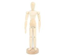 Eujgoov Maniquí de Madera de 8 Pulgadas, Muñeca de Arte Corporal Flexible con 14 Articulaciones para Dibujo y Decoración del Hogar