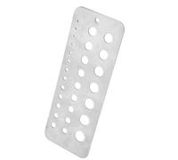 Eujgoov Medidor de Brocas de Acero Inoxidable, 29 Tamaños, Medidor de Brocas con Diseño de Orificio Colgante para una Medición Precisa de de 1/16 a 1/2 por /64