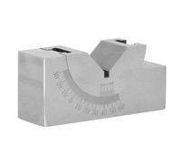 Eujgoov Medidores de ángulo Ajustables Medidores de ángulo de Bloque en V de Acero de Aleación para Fresadora, 30° 0° 60° Ajustable con Llave en L y Caja de Almacenamiento, Bloque en V de de Alta