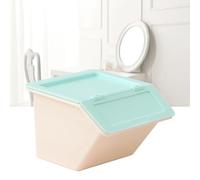 Eujgoov Mini Caja de Almacenamiento de Escritorio, Organizador de Plástico con Tapa Abatible, Almacenamiento de Escritorio Ideal para Papelería y Accesorios de Joyería (GREEN)