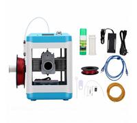 Eujgoov Mini Impresora 3D, Plataforma Calefactora de Nivelación Automática en la Nube WiFi con Plataforma Pei de Boquilla Grande para Niños Principiantes en la Escuela en Casa (Enchufe de la UE)