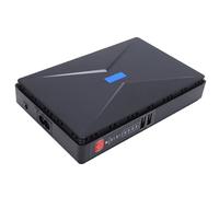 Eujgoov Mini UPS Fuente de Alimentación Ininterrumpida Enrutador ABS Batería de Respaldo 10400 MAh 18 W CC Salida USB PoE Indicador de Nivel de Batería para Cámara de Seguridad de Módem de Oficina