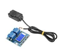 Eujgoov Módulo de Control de Temperatura y Humedad, Sensor Integrado, Pantalla Digital, Termostato con Acceso Remoto para Gestión del Clima Interior