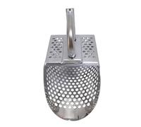 Eujgoov Pala de para Detección de Metales, Desmontable, Pala Tamiz de Acero Inoxidable con Tamiz de Dientes de 10,3 X 5,9 X 3,5 Pulgadas para Detección de Tesoros Submarinos en la Playa