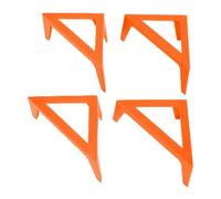 Eujgoov Paquete de 8 Soportes de Lona, elevadores de Pintura de Plástico ABS con Base Antideslizante, Alternativas de Caballete Portátiles para Artistas, Estudiantes y Familias (ORANGE)