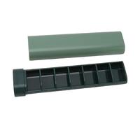 Eujgoov Pastillero Semanal 1 Tomas, Organizador Medicamentos Pequeño Pastillero Portátil de 7 Días 17.6 x 4.4 x 2.6cm para Viaje, Verde