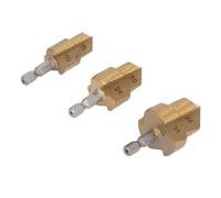 Eujgoov Pipes de Pipa de Tubería Precio Bit de Perforación Grado Industrial para Tareas de Plomería 3 PPCS Juego de Hexadecería Hex PPR PPR de Alta Velocidad Bit para Trabajadores de la Construcción