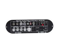 Eujgoov Placa Amplificadora de 2.1 Canales con Disipador de Calor Amplificador de Potencia de Audio Estéreo Bluetooth 5.0 con Múltiples Entradas BT AUX Mic FM USB SD para Configuración de (Enchufe