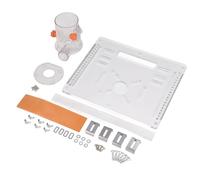 Eujgoov Placa de Inserción de Mesa para Enrutador de Carpintería, Base Acrílica con Ranura Ajustable para Cortadores de 4 Pulgadas, Ideal para Trabajos de Recorte y Mesa de Minisierra