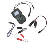 Eujgoov Probador de Paneles Solares Medidor MPPT, Multímetro Fotovoltaico ABS con Pantalla LCD para Paneles Fotovoltaicos de 5W-500W, Solución de Problemas de Sistemas Solares Residenciales y (BLACK)