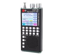 Eujgoov Radio de Banda Completa FM LW MW SW Air SSB Sistemas Duales Pantalla Táctil IPS de 2.4 "Bluetooth 5.0 con Reducción de Ruido DSP TEF6686 SI4732 para Entusiastas de la