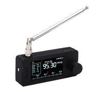 Eujgoov Radio Portátil SI4732 Am FM con Amplia Cobertura de Frecuencia, Batería Recargable de 800 MAh, Brillo Ajustable de Pantalla a Color de 1,9 Pulgadas, Diseño Compacto de ABS para