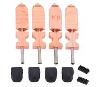 Eujgoov Reemplazo del Kit Hotend de 4 Piezas, Boquilla de 0,25 0,4 0,6 0,8 Mm con Bloque Calentador Tubo de Garganta Bloque de Cobre para Impresora 3D