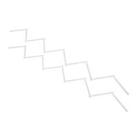 Eujgoov Regla de Bloqueo Plegable, Material ABS, Herramienta de Medición de Múltiples ángulos, Regla Compacta de 2M para Carpintería y Colocación de Azulejos