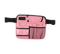 Eujgoov Riñonera para Enfermera, Tela Oxford, Riñonera Multifuncional para Enfermera, Cinturón Ajustable, Ideal para Atención Médica y Electricistas (Pink)