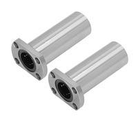 Eujgoov Rodamiento Lineal de Bolas con Brida Ovalada, Acero para Rodamientos, Baja Fricción, Alta Precisión, Diámetro Interior de 30 Mm, Ideal para Proyectos CNC y de Automatización