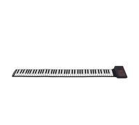 Eujgoov Roll Up Piano 88 Tecla Flexible Portátil Teclado Electrónico Liviano Liviano Reproductor de Piano Eléctrico Mp3 para Entusiastas de la Música (Enchufe de la UE)