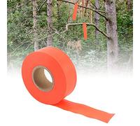 Eujgoov Rollo de Cinta de Marcado Cinta de Precaución PVC Verde Naranja, para Acampar Al Aire Libre de Alta Visibilidad para Senderos de Marcado de Límites Senderismo 45 M 0,98 Pulgadas (ORANGE)