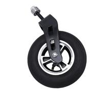 Eujgoov Rueda de Goma Inflable para Carro Universal, 7 Pulgadas 35 PSI | Eje de Aleación de Aluminio, Neumático de 40 Mm de Ancho, Fuerte Absorción de Impactos, Compatible con Carros de Mano y