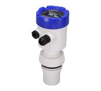Eujgoov Sensor de Nivel de Agua Ultrasónico 0 a 5 M, Pantalla LCD, Salida 4-20 MA, IP65 con Filtrado Digital para Tratamiento de Agua