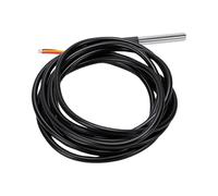 Eujgoov Sensor de Temperatura Digital, Sonda de Acero Inoxidable Resistente Al Agua, Cable de 2M de Longitud, Sensor Termistor de Alta Precisión, 5 uds.