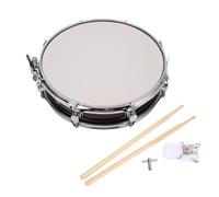 Eujgoov Snare Drum L4231 Pino de Acero Inoxidable Madera 10 Ears Estructura Estabilidad de Ajuste Mejorado Tonos Resonantes Cálidos Adecuados para la Práctica y Actuaciones (borgoña)
