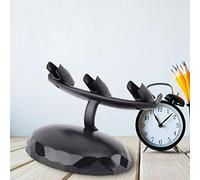 Eujgoov Soporte para Aerógrafo, Soporte Universal con Abrazadera para Mesa, Capacidad para 2 Aerógrafos, de Plástico Compacto para Tatuaje, Artesanía, Pastel, Aerosol, Modelo, Maquillaje