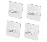 Eujgoov Soporte para Botella de Spray Adhesivo Ganchos PS Plástico PVC | Soporte para botella de spray, ganchos adhesivos, estante de montaje en pared de plástico PS PVC, paquete de 4, 7x7 cm,