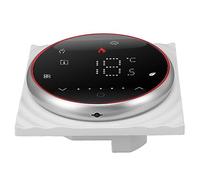 Eujgoov Termostato Inteligente LED, Termostato Doméstico Inalámbrico Ultradelgado Programable para Calefacción y Aire Acondicionado, Programación de 7 Días con Pantalla LED de Ahorro de Energía,