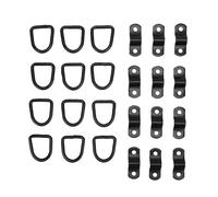 Eujgoov Trailer Anchor Lashing Rings Heavy Duty D Ring Cargo Tie Down | Anillos de amarre para anclaje de remolque, anclas de amarre de carga con anillo en D de alta resistencia, 2400 libras, 1,4