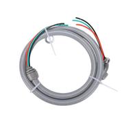 Eujgoov Tubo Flexible Estanco 1/2in X 6ft PVC 10 AWG 3 Hilos | Cable de Alimentación de CA, Cubierta de PVC, Cables de Cobre, Unidades Exteriores de CA, Bombas de Calor, Ubicaciones