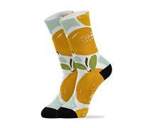 EujGvboU Calcetines de frutas cítricas naranjas, 2 pares, unisex, novedosos, casuales, para mujeres y hombres, Multicolor, Talla única